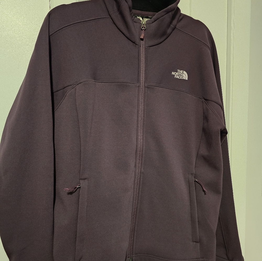 North Face Zip Up Mid Weight Fleece Lined Jacket
